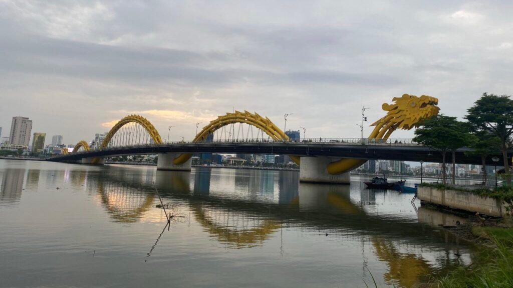 The iconic Dragon Bridge in Da Nang City